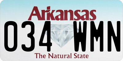 AR license plate 034WMN