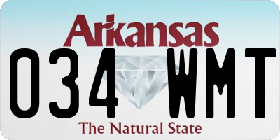 AR license plate 034WMT