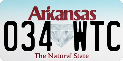 AR license plate 034WTC