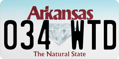 AR license plate 034WTD