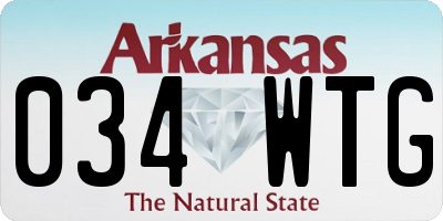 AR license plate 034WTG