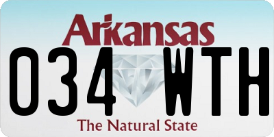 AR license plate 034WTH