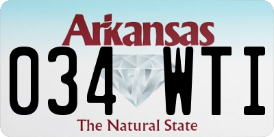 AR license plate 034WTI