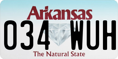 AR license plate 034WUH