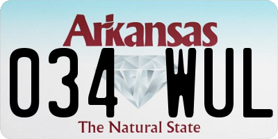 AR license plate 034WUL