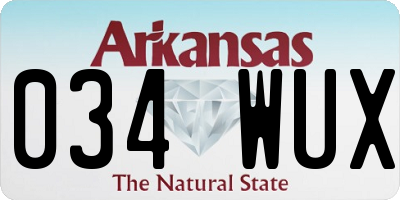 AR license plate 034WUX