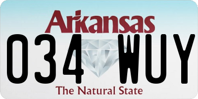 AR license plate 034WUY