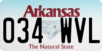 AR license plate 034WVL
