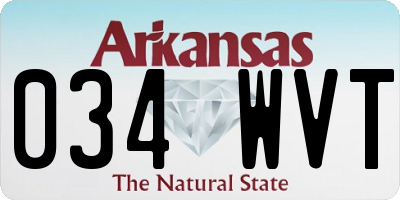 AR license plate 034WVT