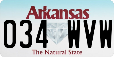 AR license plate 034WVW