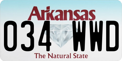 AR license plate 034WWD