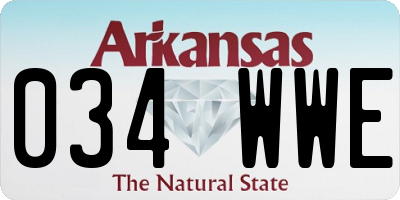 AR license plate 034WWE