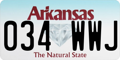 AR license plate 034WWJ