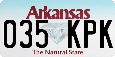 AR license plate 035KPK