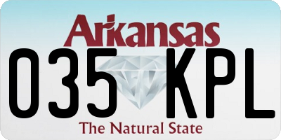 AR license plate 035KPL