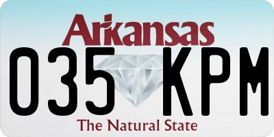 AR license plate 035KPM