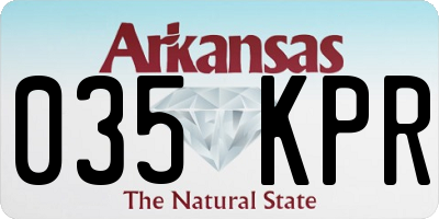 AR license plate 035KPR