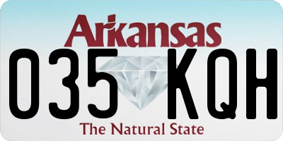 AR license plate 035KQH