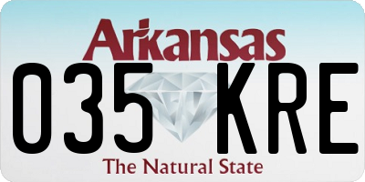 AR license plate 035KRE