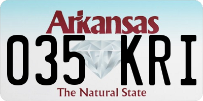 AR license plate 035KRI