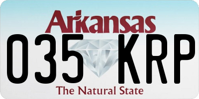 AR license plate 035KRP