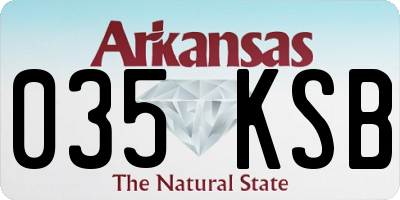 AR license plate 035KSB