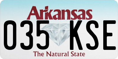 AR license plate 035KSE