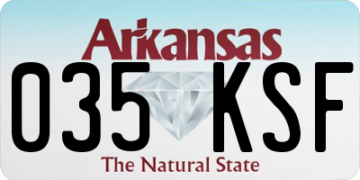 AR license plate 035KSF