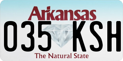 AR license plate 035KSH