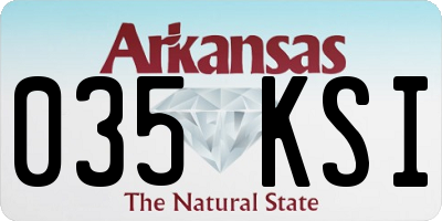 AR license plate 035KSI