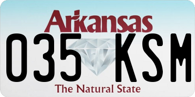 AR license plate 035KSM