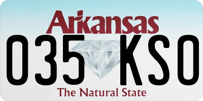AR license plate 035KSO