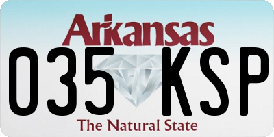 AR license plate 035KSP