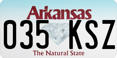 AR license plate 035KSZ