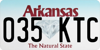 AR license plate 035KTC