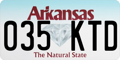 AR license plate 035KTD