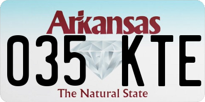 AR license plate 035KTE