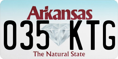 AR license plate 035KTG