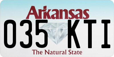 AR license plate 035KTI