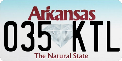 AR license plate 035KTL