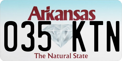 AR license plate 035KTN