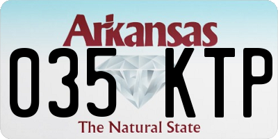 AR license plate 035KTP