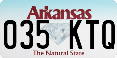 AR license plate 035KTQ