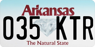 AR license plate 035KTR