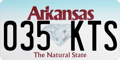 AR license plate 035KTS