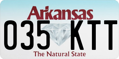 AR license plate 035KTT