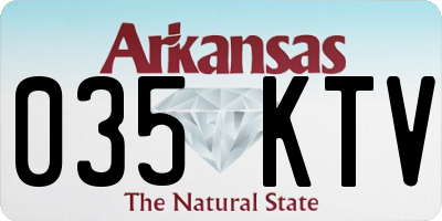 AR license plate 035KTV