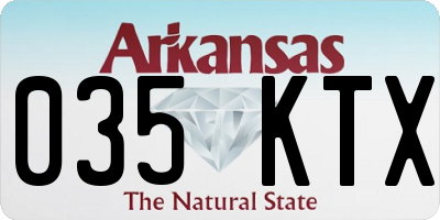 AR license plate 035KTX