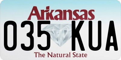 AR license plate 035KUA