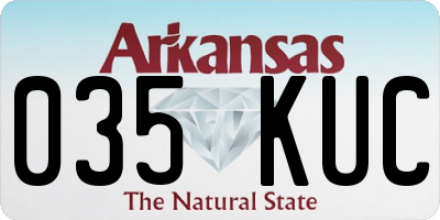 AR license plate 035KUC